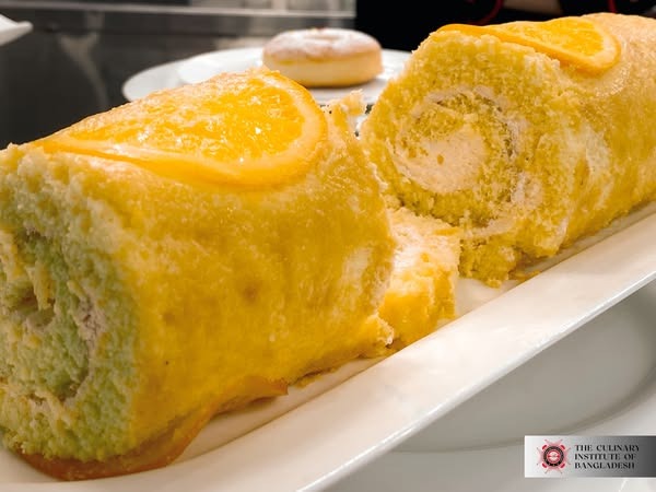 Close up on a finished dessert